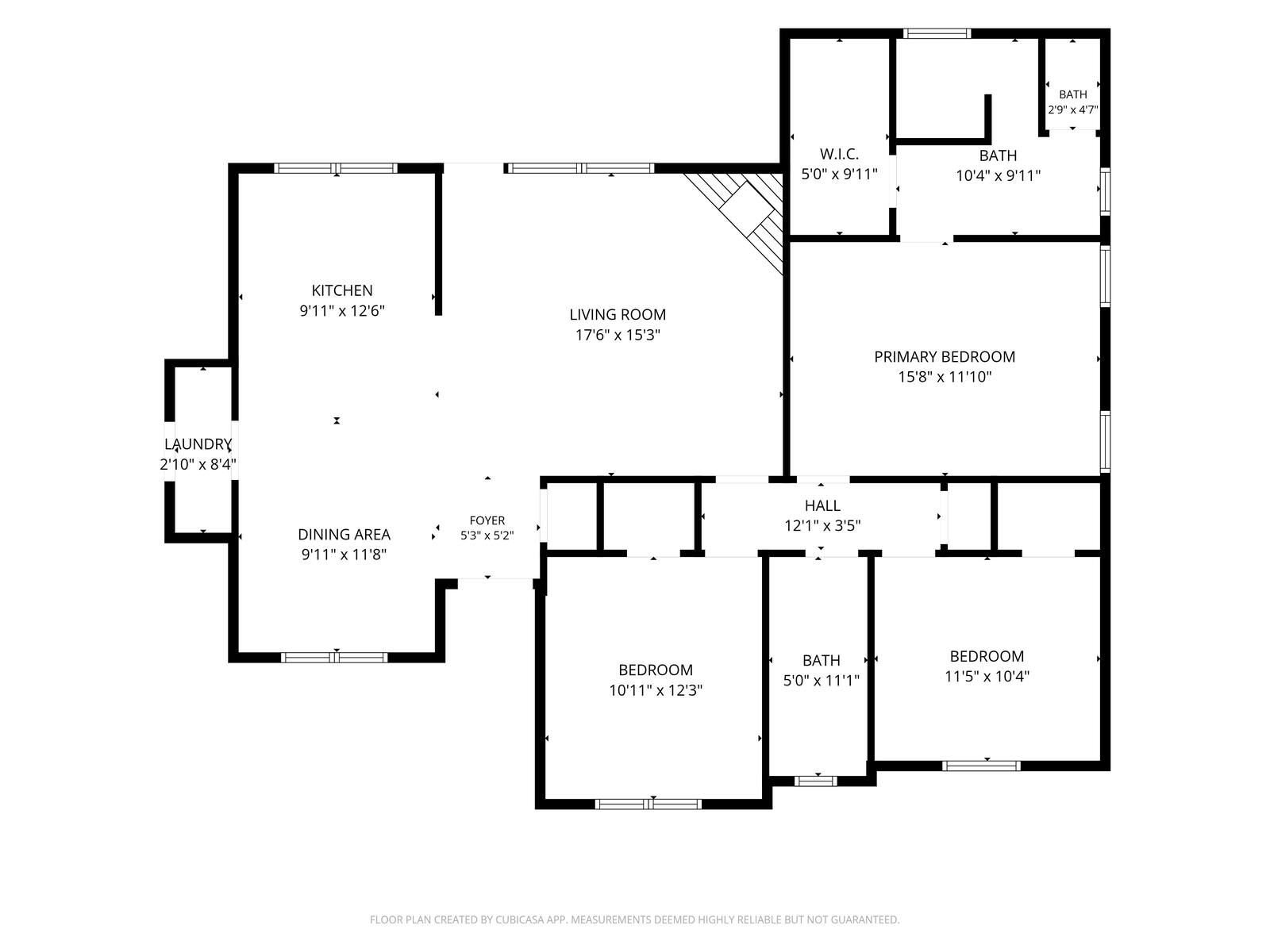 Floor Plan With Measurements at 3207 FM 2048